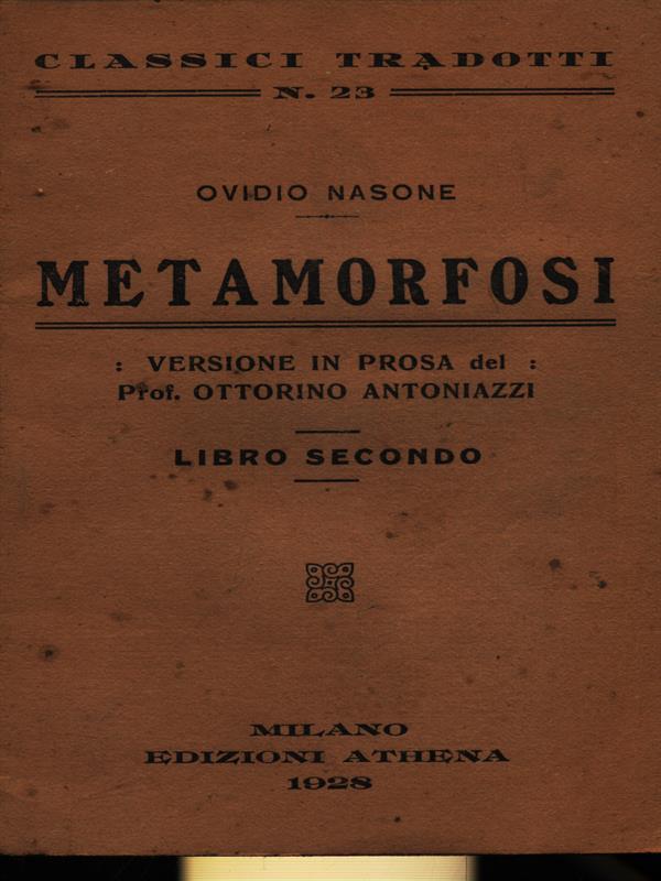 Metamorfosi Libro secondo