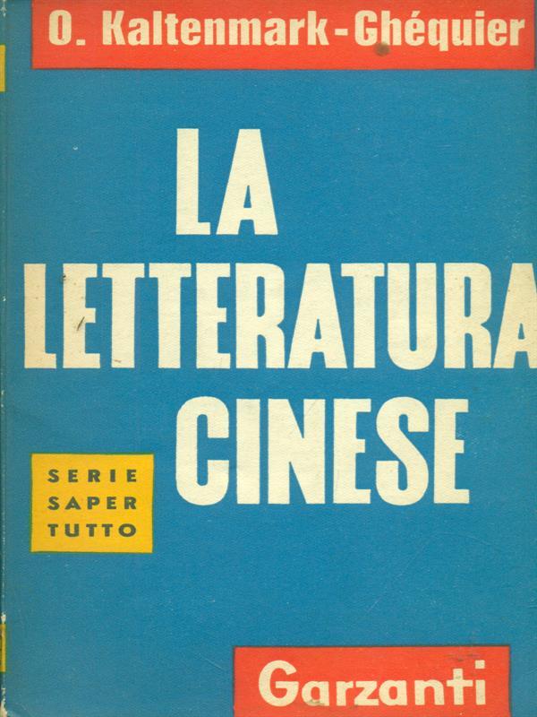 La letteratura Cinese