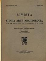 Rivista di storia arte archeologia per le province di Alessandria e Asti. Annata LXXXII/1973