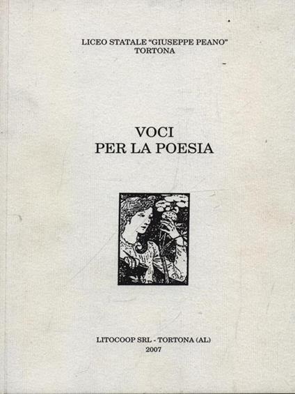 Voci per la poesia 2007 - copertina
