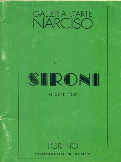 Sironi. 1982 - copertina