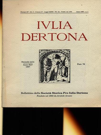 Iulia Dertona n. 1/1997 - copertina