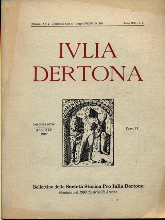 Iulia Dertona n. 2/1997 - copertina
