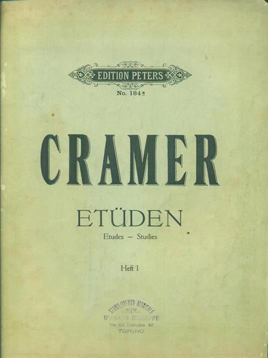 Etuden. Etudes - Studies. Heft I - copertina