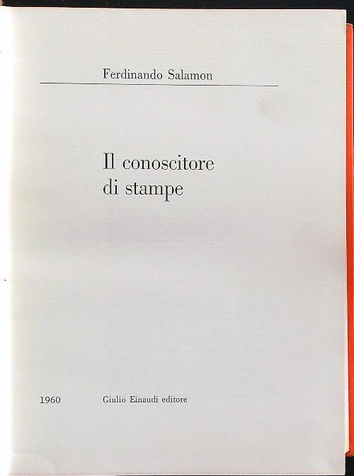 Il conoscitore di stampe