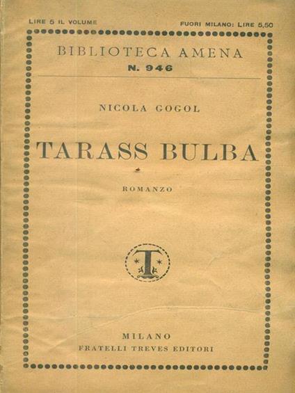 Tarass bulba - Nikolaj Gogol' - copertina