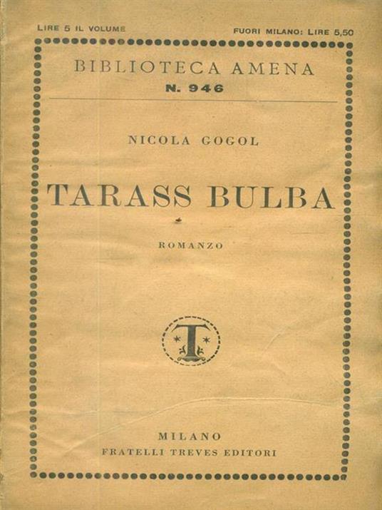Tarass bulba - Nikolaj Gogol' - copertina