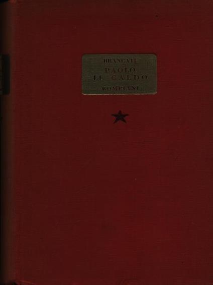 Paolo il caldo - Vitaliano Brancati - copertina