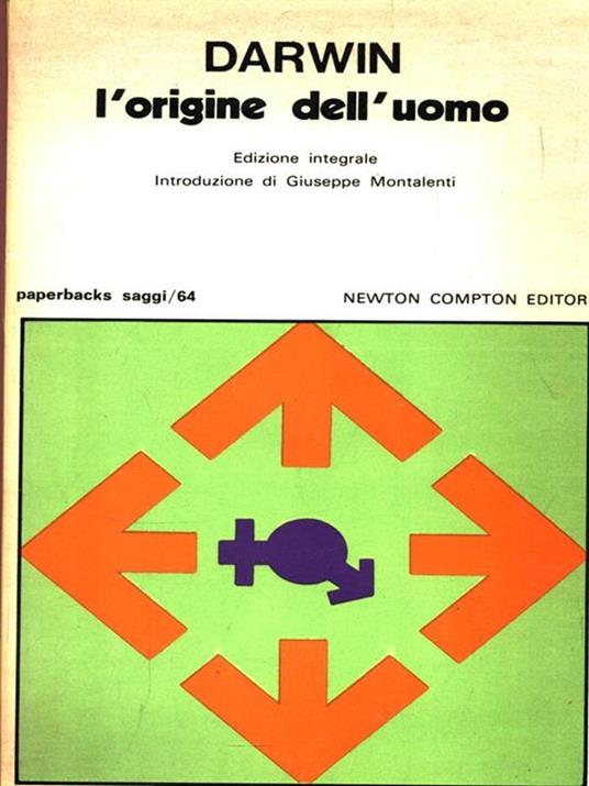 L' origine dell'uomo - Charles Darwin - copertina