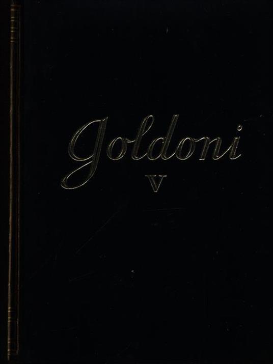 Goldoni V - Giuseppe Ortolani - copertina