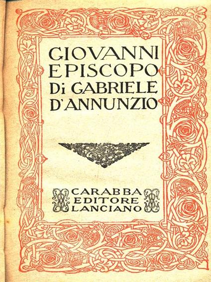 Giovanni Episcopo - Gabriele D'Annunzio - copertina