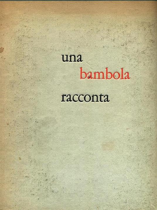 Una bambola racconta - Mario Sanvito - copertina