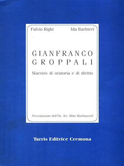 Gianfranco Groppali - copertina