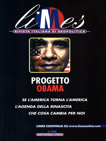 Limes 6/2008. Progetto Obama - copertina