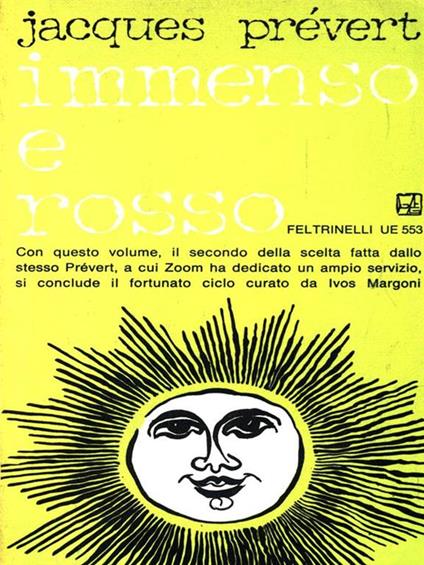Immenso e rosso - Jacques Prévert - copertina