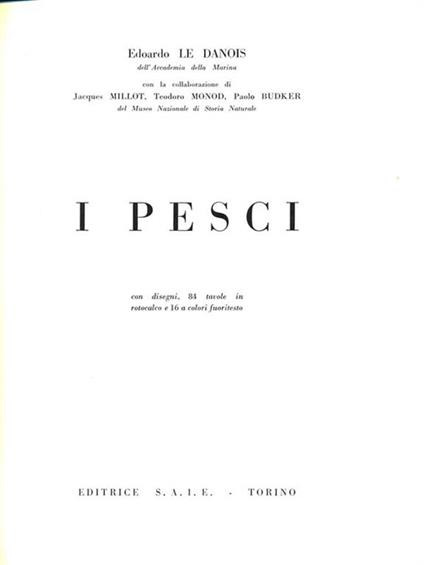 I pesci - Édouard Le Danois - copertina