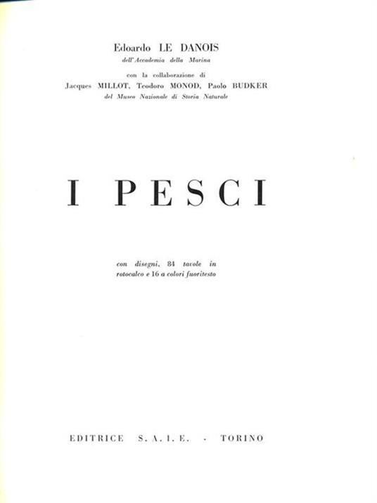 I pesci - Édouard Le Danois - copertina