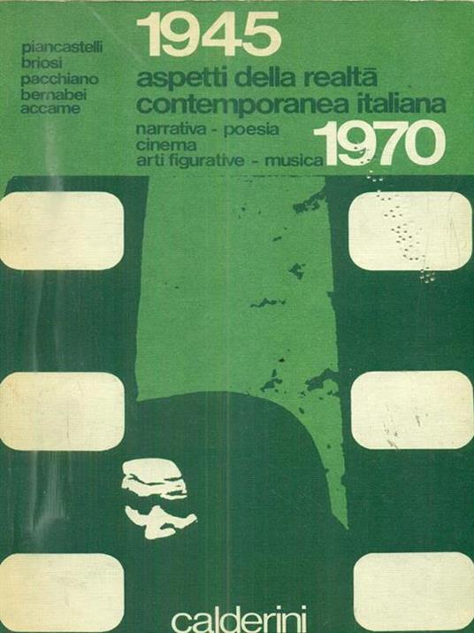 1945-1970 aspetti della realtà contemporanea italiana - copertina
