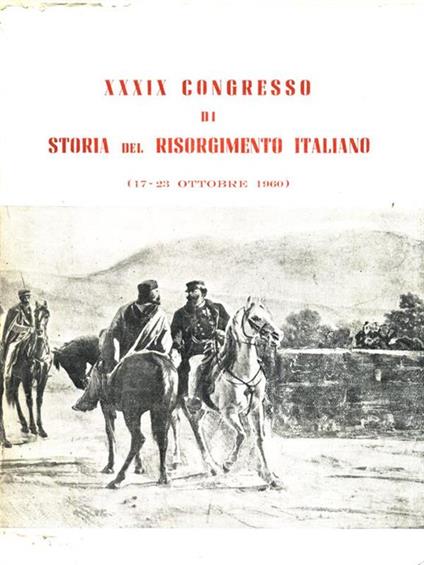 XXXIX Congresso di Storia del risorgimento italiano - copertina