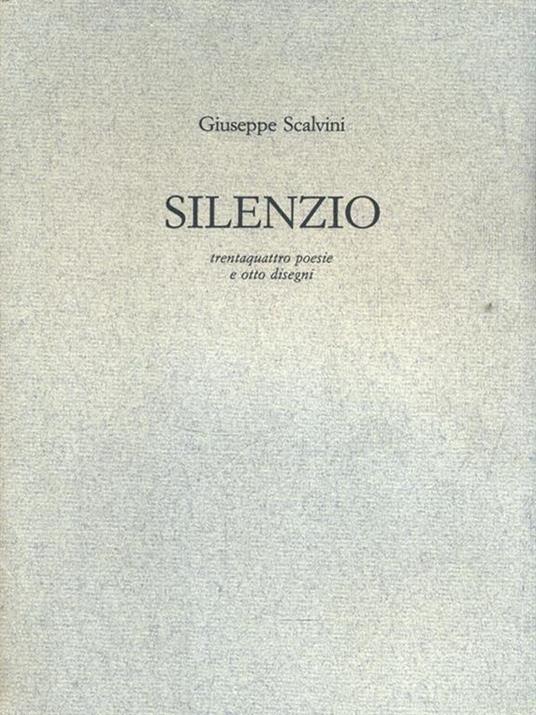 Silenzio - Giuseppe Scalvini - copertina