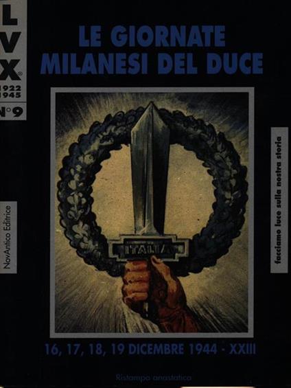 Le giornate milanesi del Duce - copertina