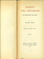 Marius the Epicurean. Vol I