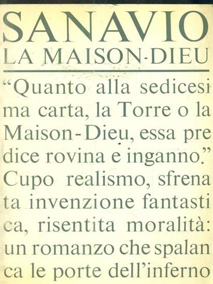 La maison-dieu - Piero Sanavio - copertina