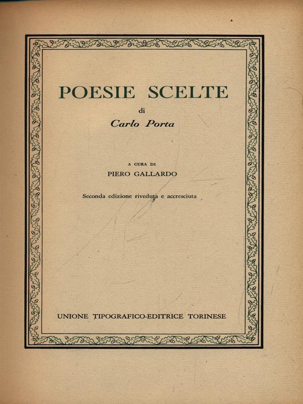 Poesie scelte
