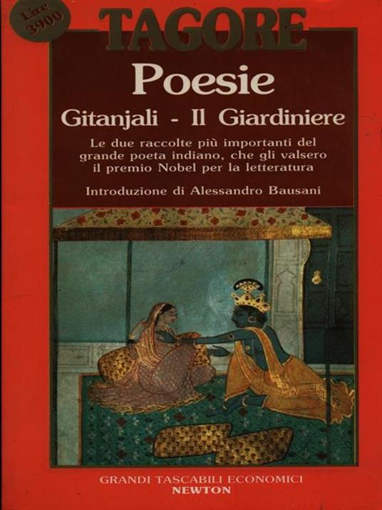 Poesie: Gitanjiali - Il giardiniere - Rabindranath Tagore - copertina