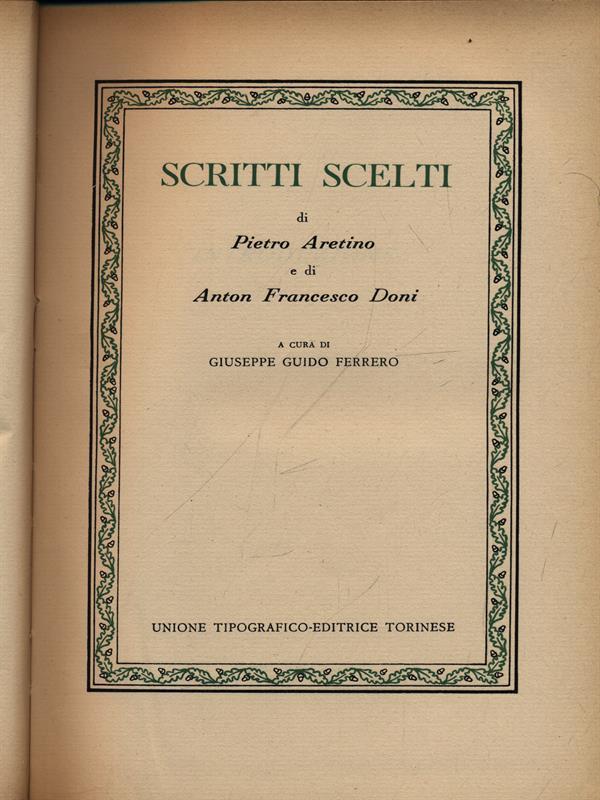 Scritti scelti