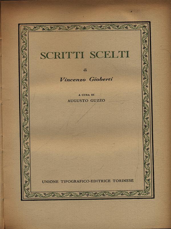 Scritti scelti