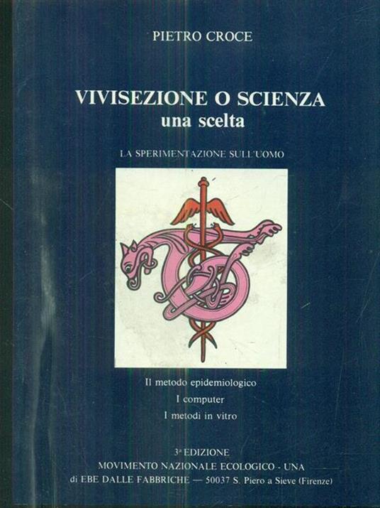 Vivisezione o scienza. La sperimentazione sull'uomo - copertina