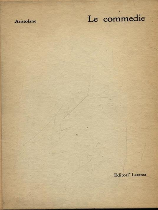 Le commedie - Aristofane - copertina
