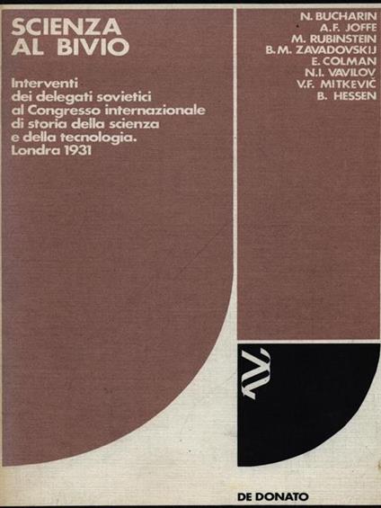 Scienza al bivio - copertina