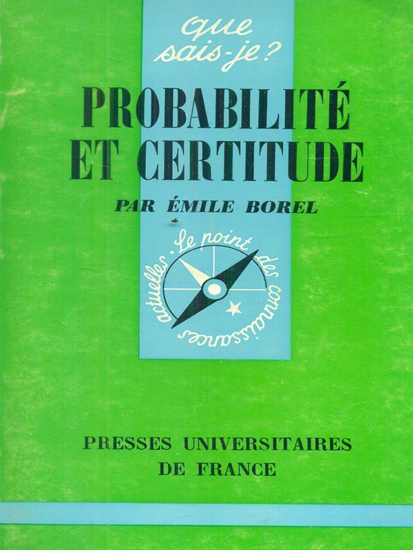 Probabilitè et certitude