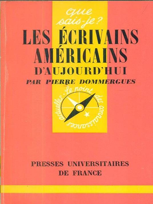 Les ecrivains americains d'aujourd'hui - copertina