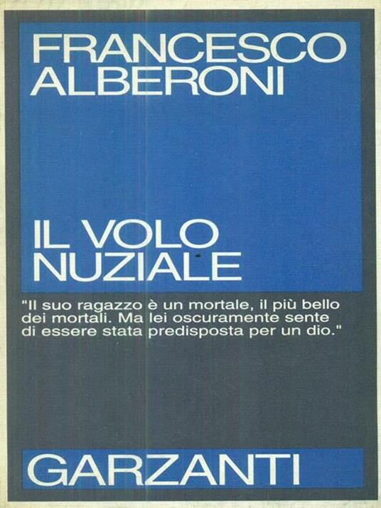Il volo nuziale - Francesco Alberoni - copertina
