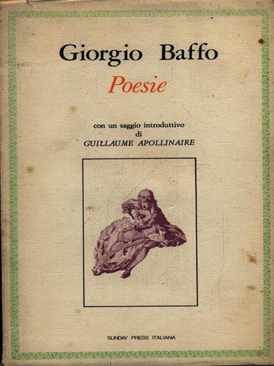 Poesie - Giorgio Baffo - copertina