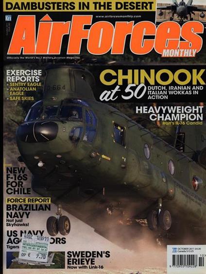 AirForces Monthly october 2011 - copertina