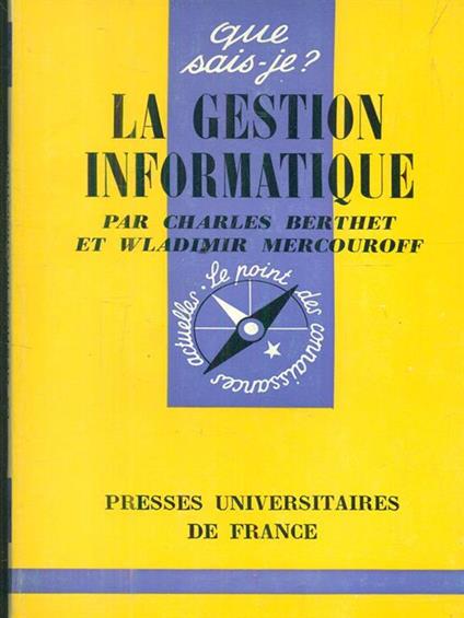 La gestion informatique - copertina