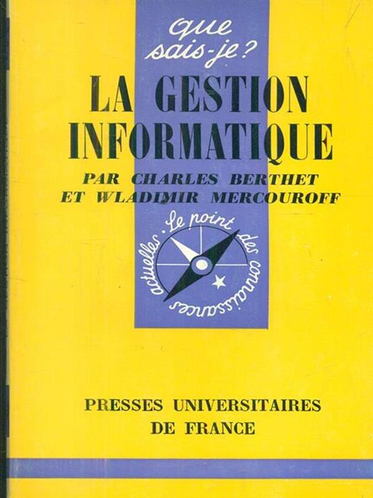 La gestion informatique - copertina