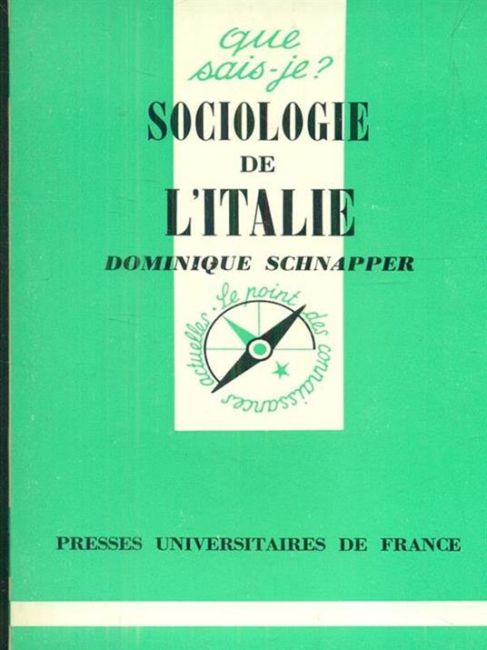 Sociologie de l'Italie - copertina