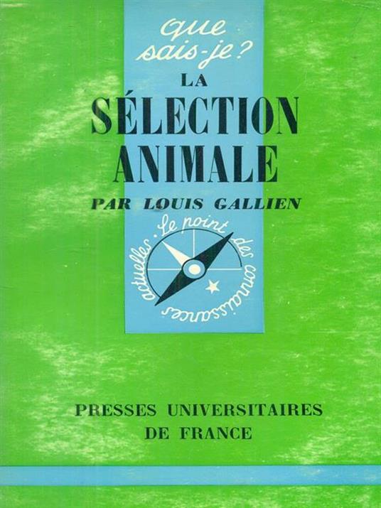 La selection animale - copertina