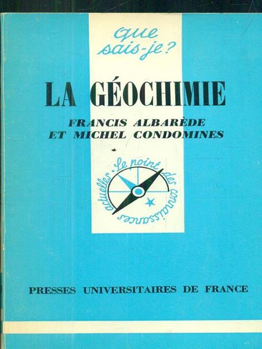 La geochimie - copertina