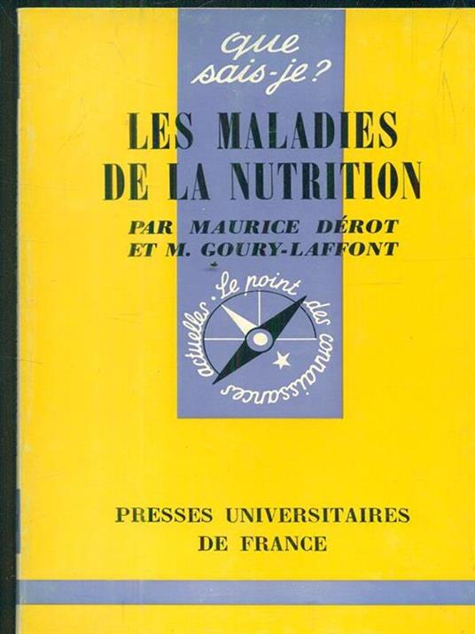 Les maladies de la nutrition - copertina