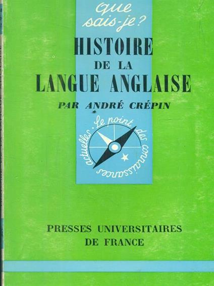 Histoire de la langue anglaise - copertina