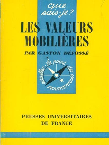 Les valeurs mobilieres - copertina