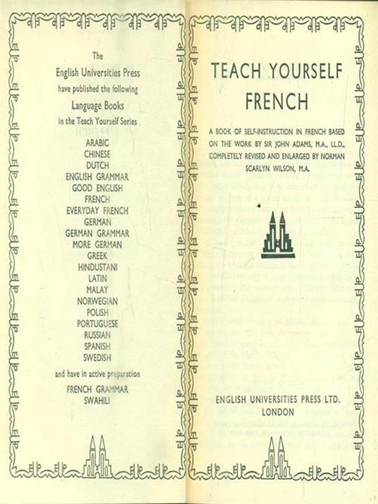 Teach yourself French - copertina