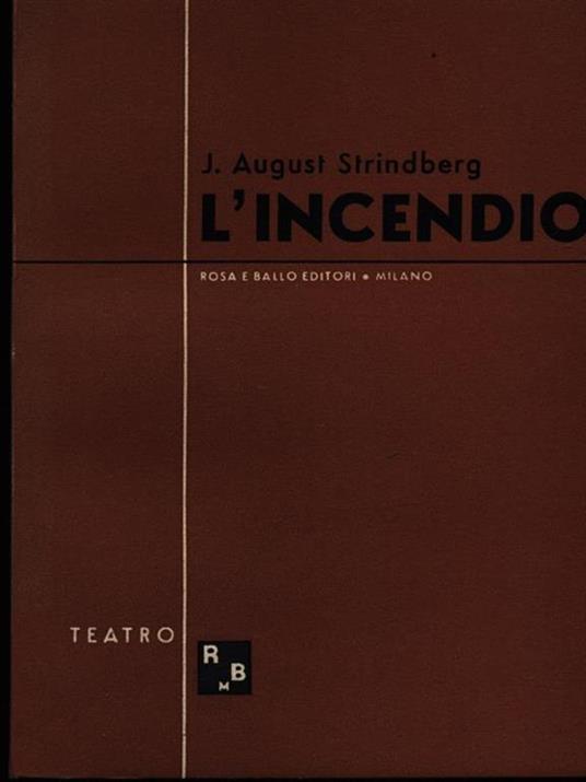 L' incendio - copertina