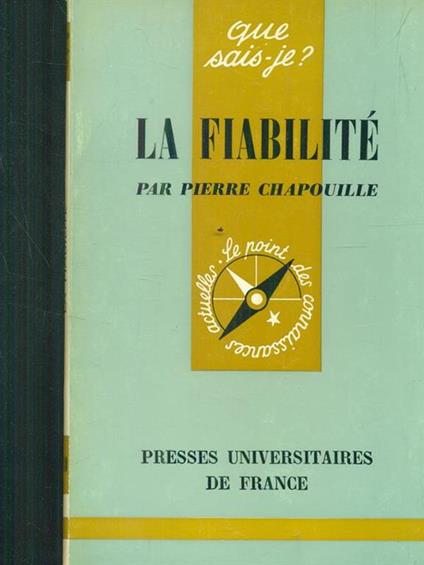 La fiabilitè - copertina